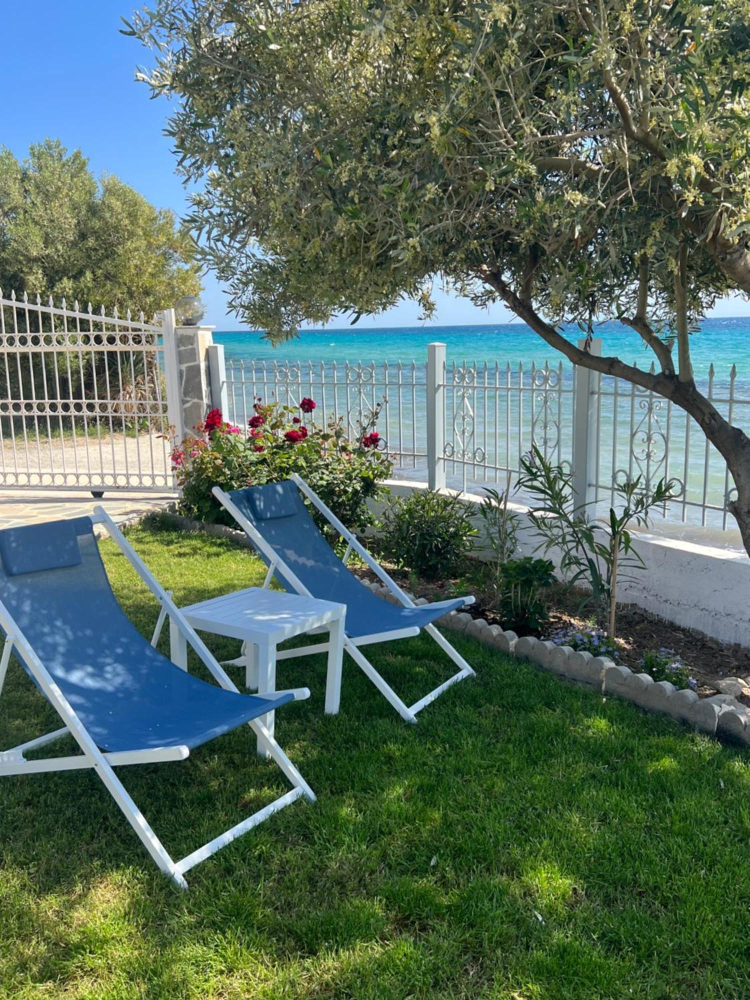 Beachfront Villa Athina Vergia エクステリア 写真