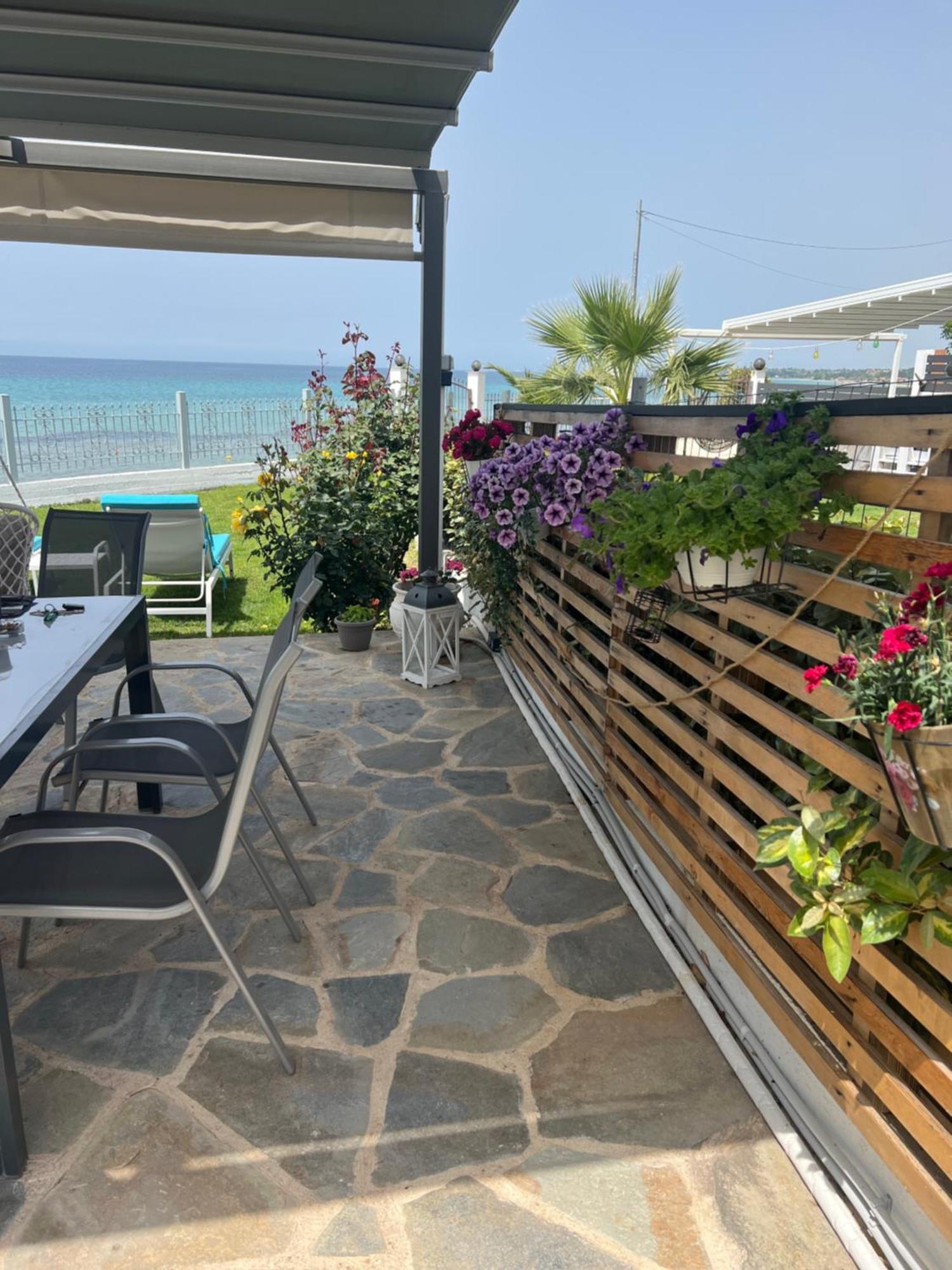 Beachfront Villa Athina Vergia エクステリア 写真