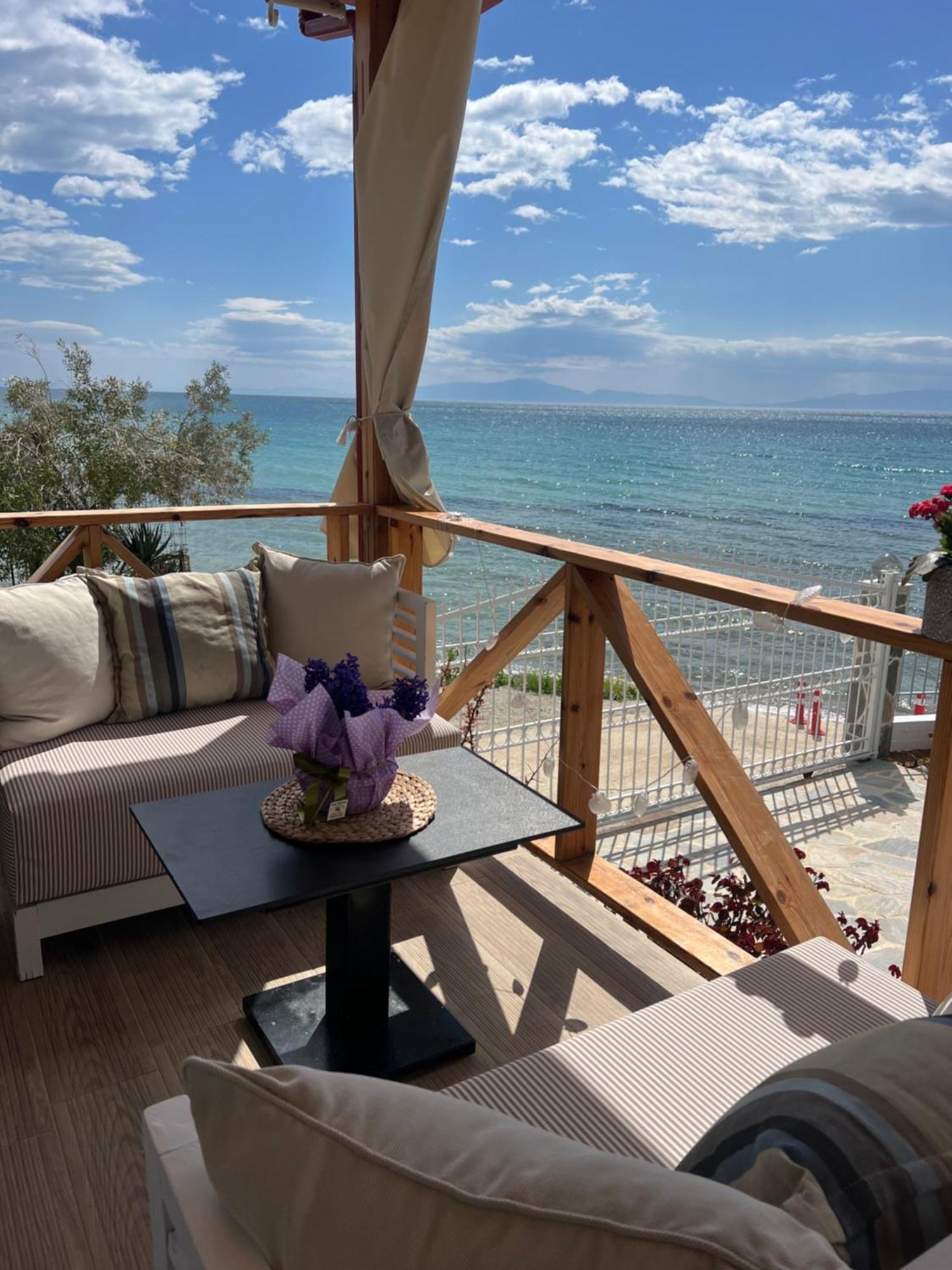 Beachfront Villa Athina Vergia エクステリア 写真